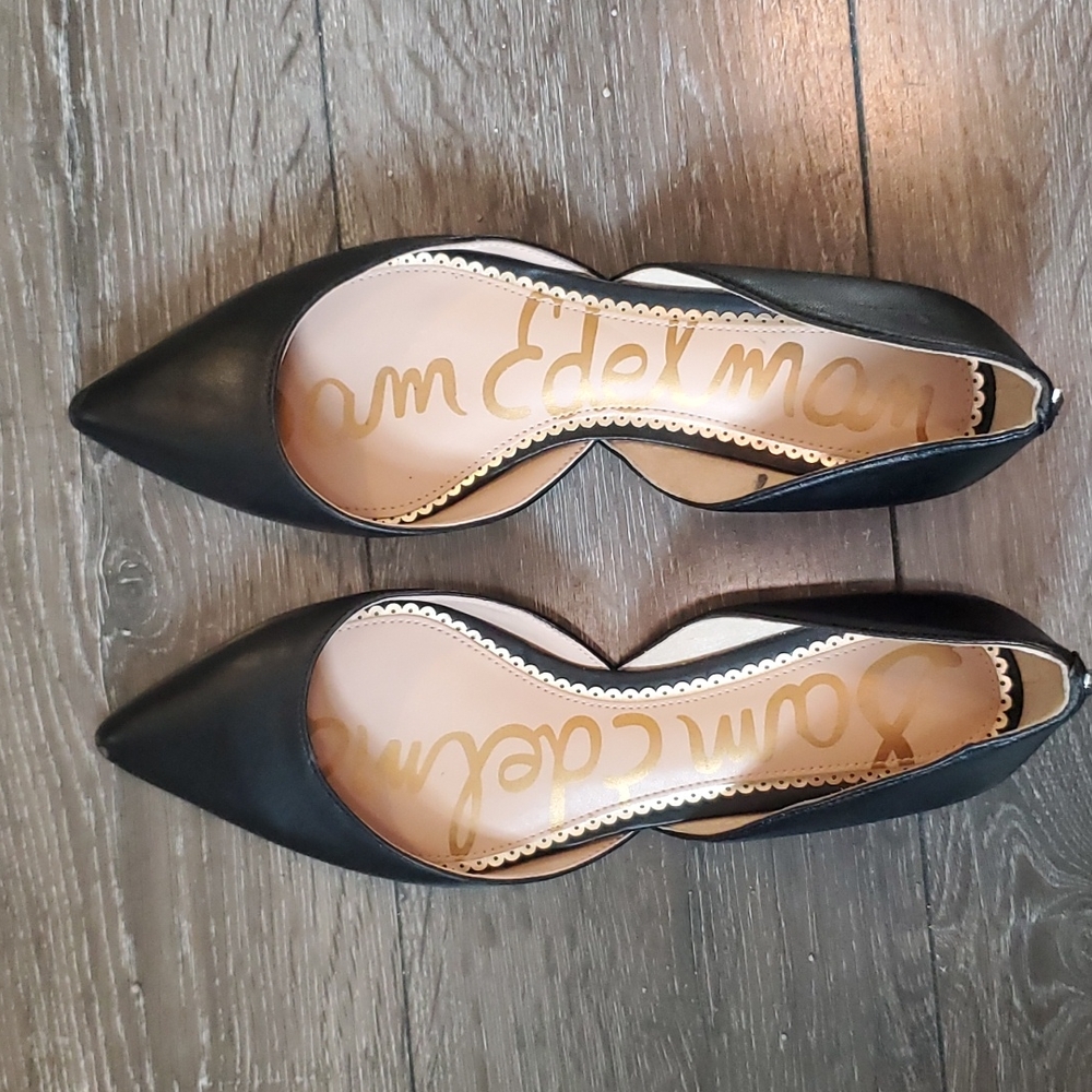 Sam Edelman Black Pointed Flats 7.5
